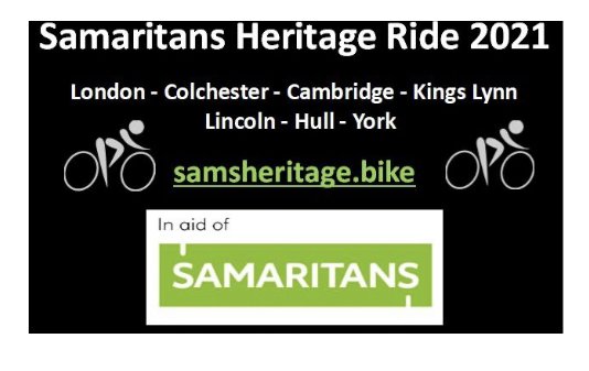Samaritans Heritage Ride 2021