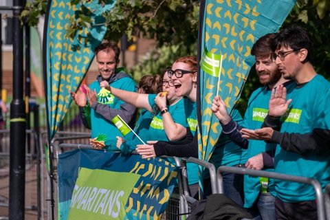 Cheerer Volunteers at the London Marathon 2021