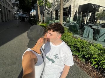 Nathan with his partner