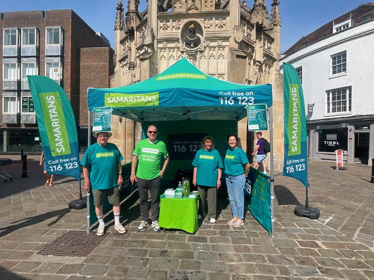 Volunteers at Market Cross in Chichester