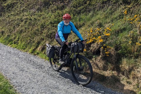 Alistair with bike