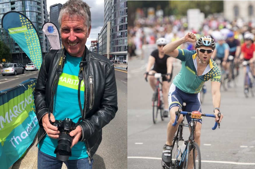 Photographer and cyclist