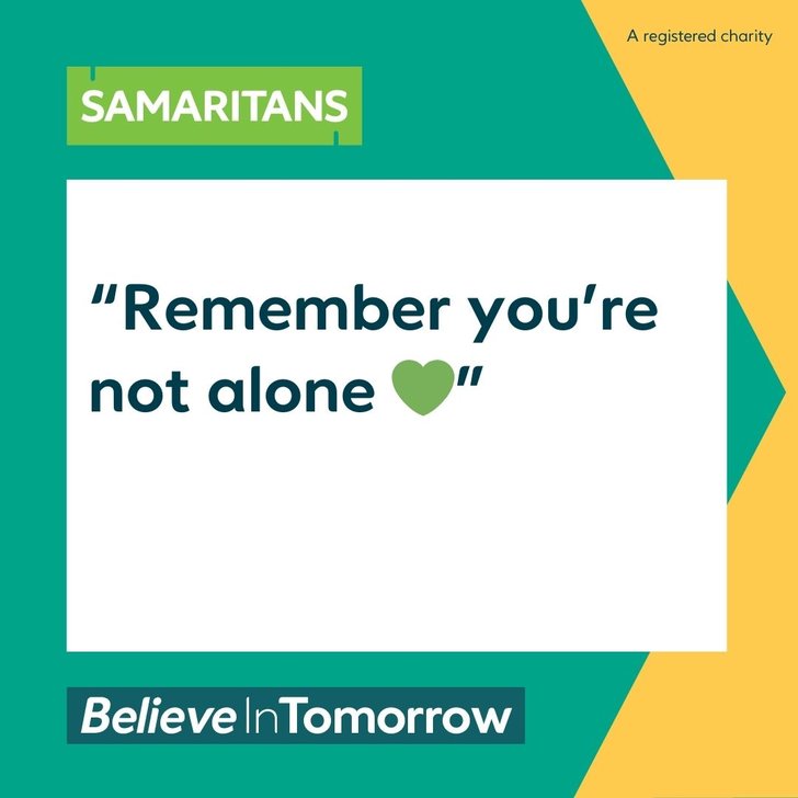 Remember you are not alone