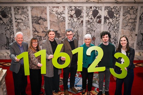 Samaritans 10 year freephone anniversary at City Hall, Belfast