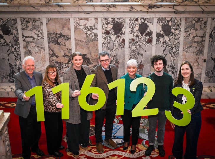 Samaritans 10 year freephone anniversary at City Hall, Belfast