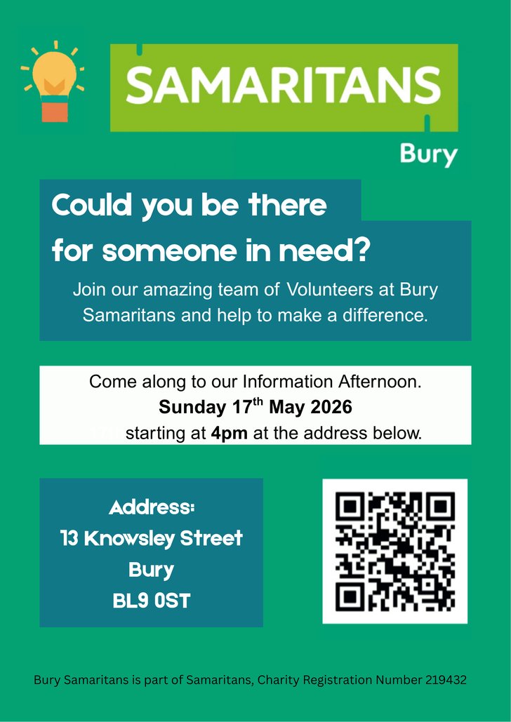 Samaritans Information Session May26