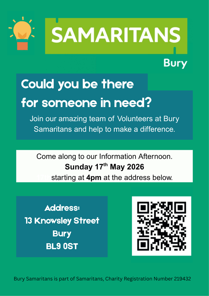 Samaritans Information Session May26