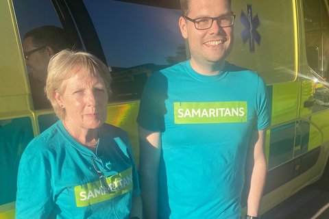 Samaritans volunteers at Gloucester Royal