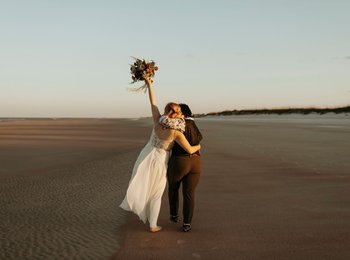 Sarah on her wedding day
