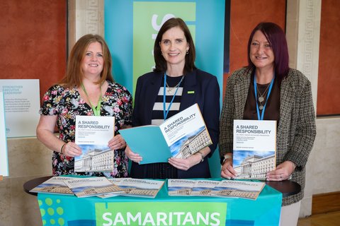 Sarah O’Toole, Samaritans Ireland, Emma O’Neill, Cause NI, & Claire Curren