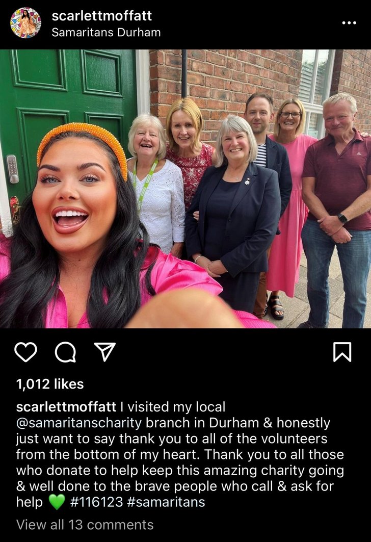 Scarlett with Durham Branch Volunteers WSPD