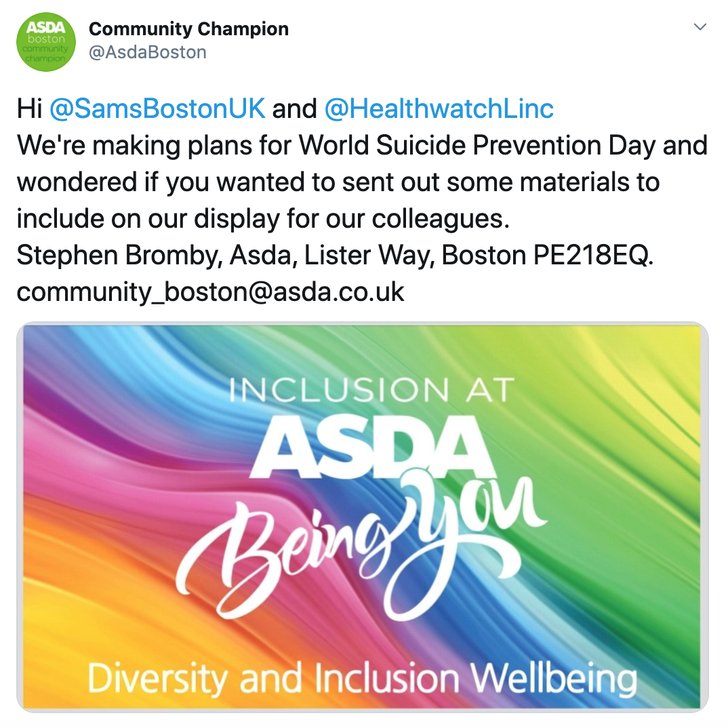 ASDA's message to us