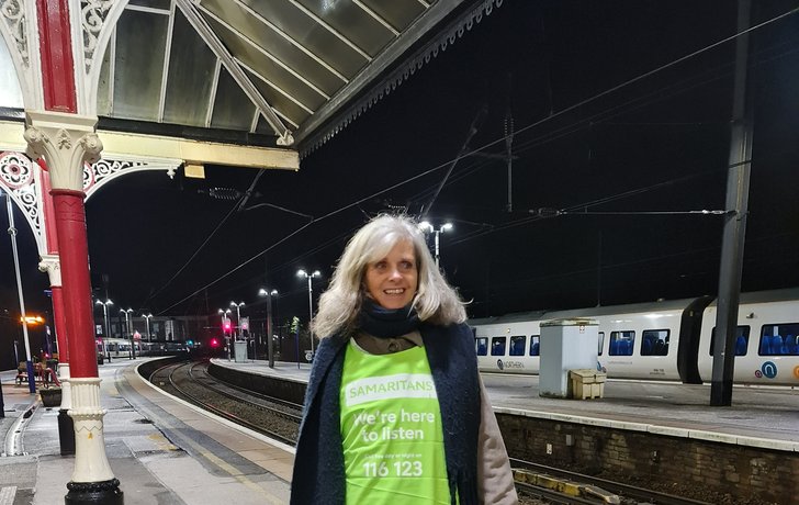 Helen at Skipton Train Station - Brew Monday 2023