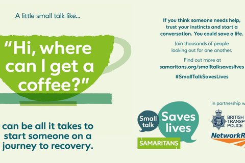 Small Talk Saves Lives campaign poster
