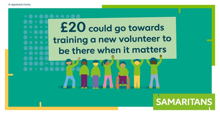 £20 could go towards training a new volunteer - infographic