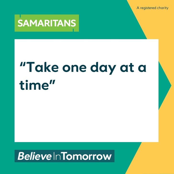 Take one day at a time