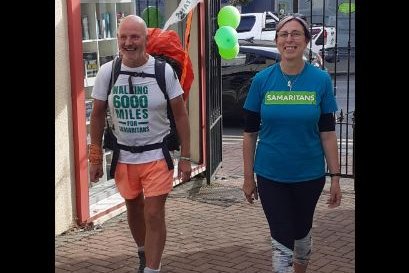 David Matthews visit to East Coast Samaritans - Listening Walk