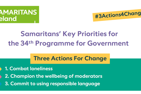 Samaritans Ireland Three Asks Election 2024
