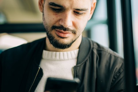 Man on phone