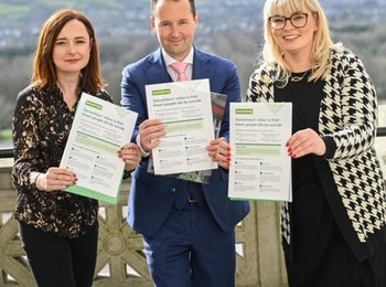 Professor Siobhan O’Neill, Mental Health Champion for Northern Ireland, Mark Kennedy, Assistant Director Samaritans Ireland and Julie Aiken Regional Manager Northern Ireland