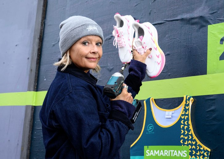Web Gail Porter unveils 3D London billboard for Samaritans as charity launches new winter campaign - credit Doug Peters PA Media Assignments (8)