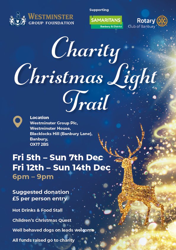 Westminster Group Christmas Light Trail 2025