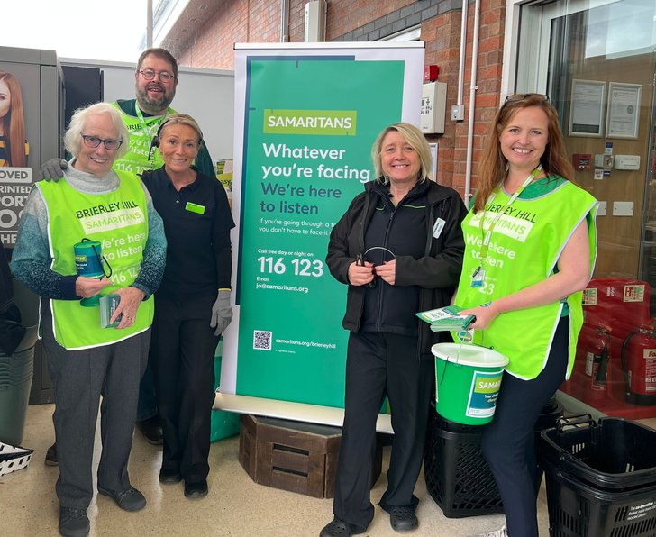BH Volunteers with Coop Dudley Staff on Mental Health Awareness Day
