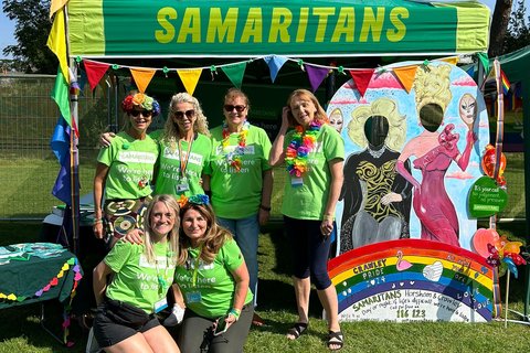 Samaritans volunteers at Crawley Pride