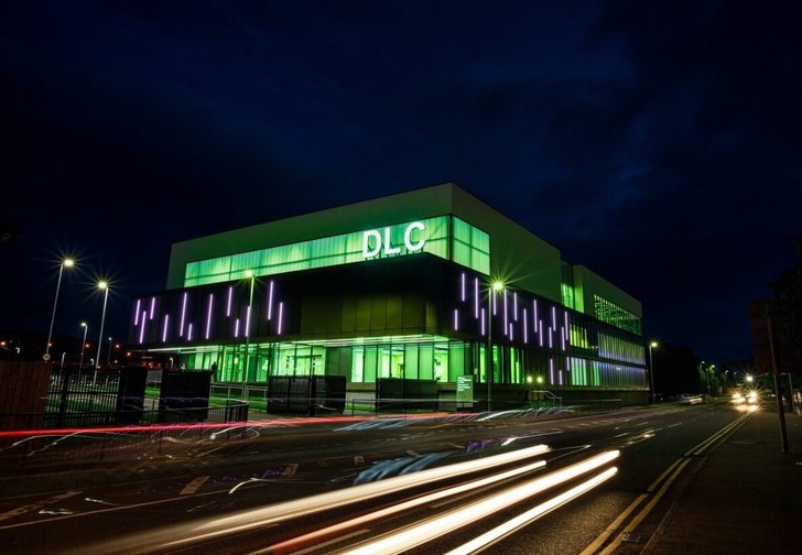 Downpatrick Leisure Centre lit green for Samaritans' Longest Night