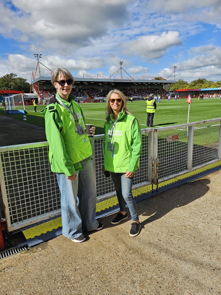 football pitchside