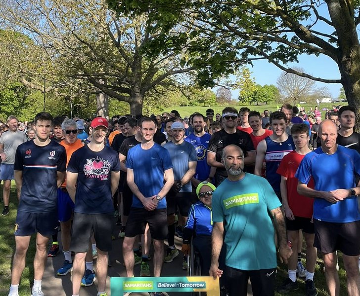 Cheltenham parkrun start line