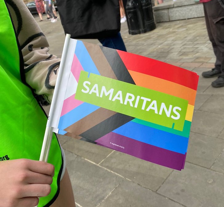 Samaritans inclusive Pride flag