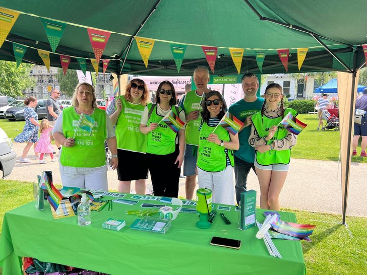 Samaritans pride stand