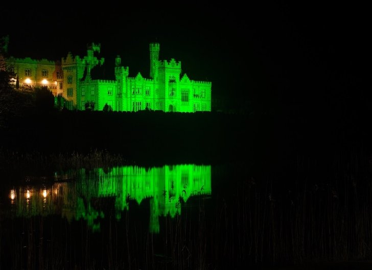 Kylemorre Abbey in Galway lit up for Samaritans Longest Night 2024