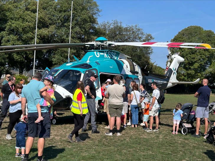 Chichester Emergency Services Day KSS Helicopter