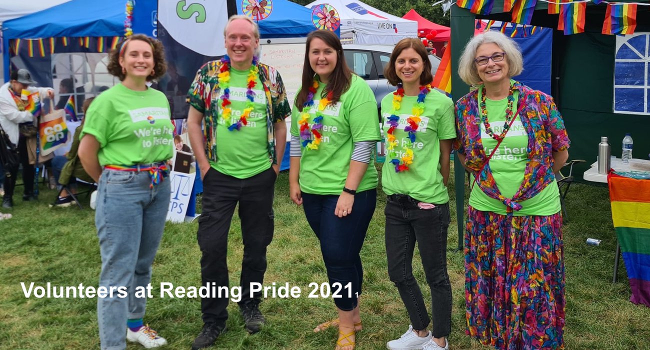 Reading Pride 2021 with caption