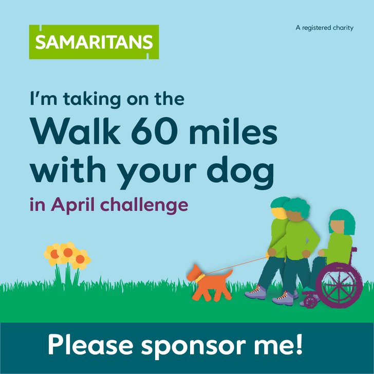 I'm taking on the 60 miles in April challenge - Sponsor