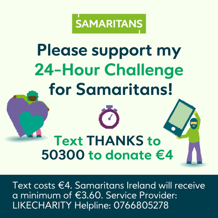 Please support my 24-Hour Challenge (text to donate)